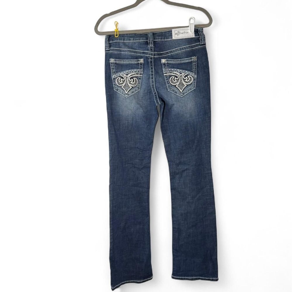 NWT Womens Affliction Jade Fleur Gwen Jean 29 Distressed Cyber Grunge Streetwear - Picture 7 of 8